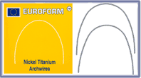 Euroform Super Elastic Nickel Titanium Archwires .012