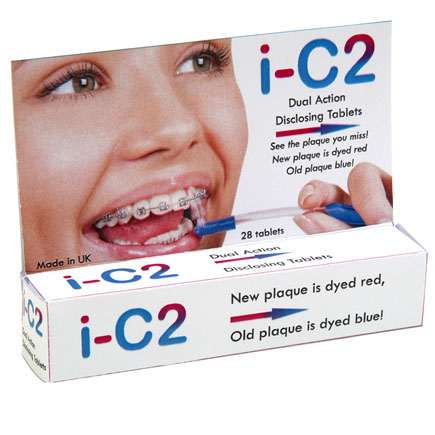 I-C2 Disclosing Dual Action Disclosing Tablets 12 patient packs of 28 tablets each