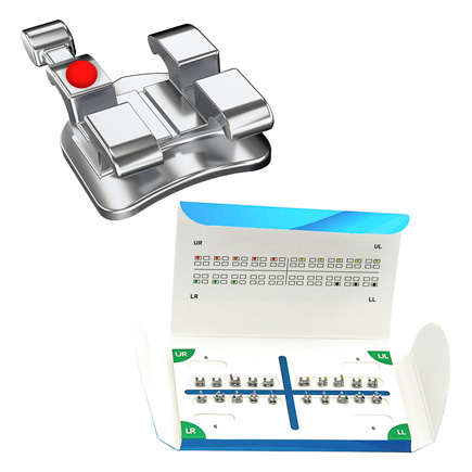 Titus Precision .022'' MBT Upper & Lower 5-5 Bracket Kit - Recyclable Bracket Organiser