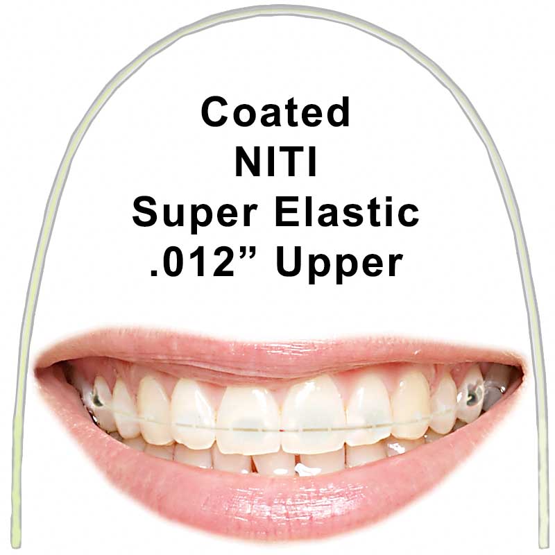 Euroform Cosmetic Tooth Coloured Super Elastic Nickel Titanium Round .012'' Upper Archwire